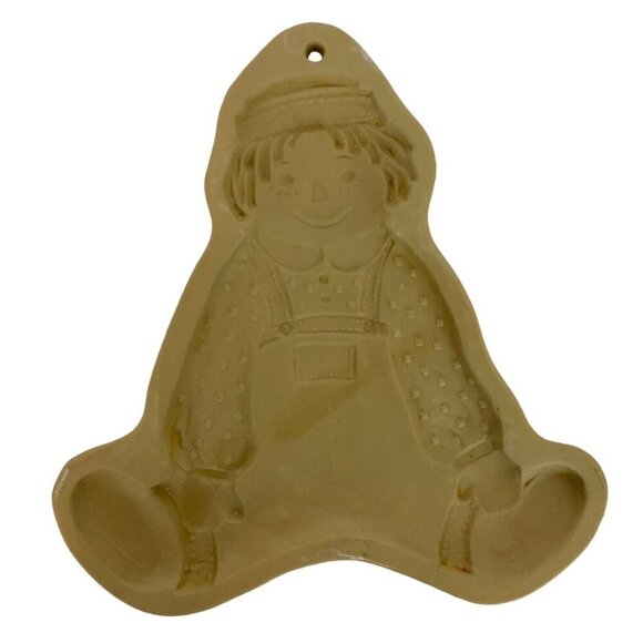 Brown Bag Cookie Art Raggedy Ann & Andy Stoneware Molds 1985 1986 - Picture 4 of 5